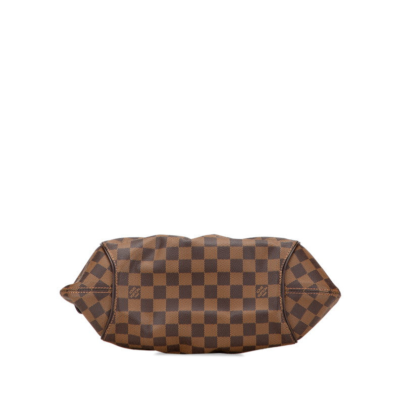 ルイ ヴィトン ダミエ システィナMM ハンドバッグ N41542 ブラウン PVC レザー レディース LOUIS VUITTON 【中古】