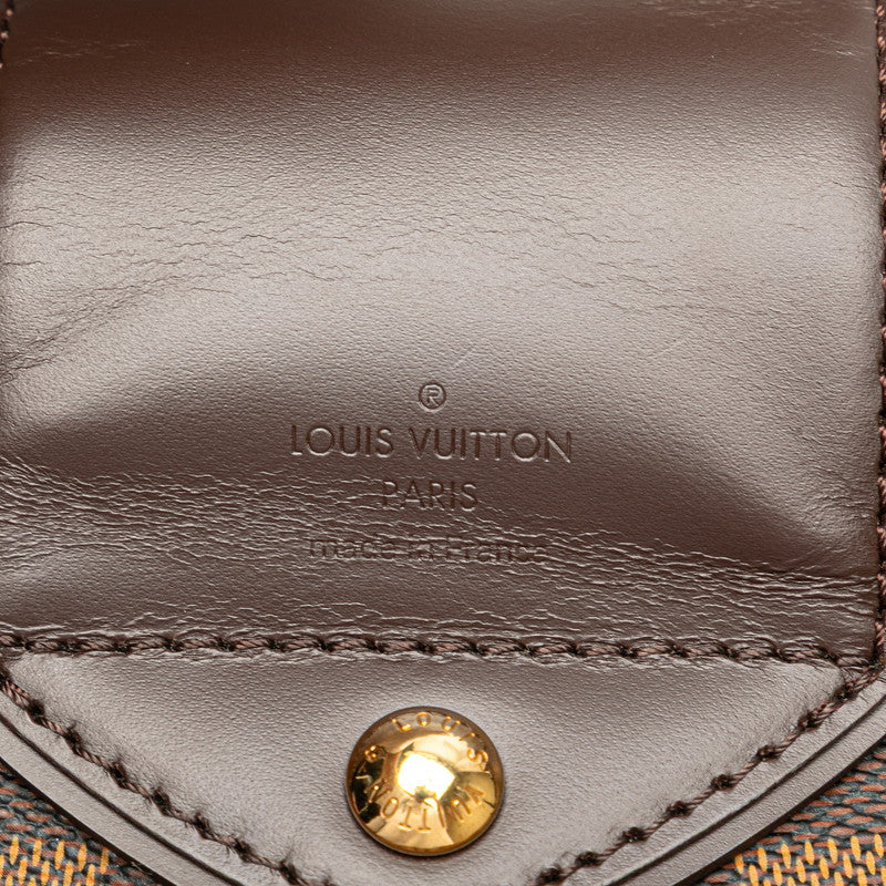 ルイ ヴィトン ダミエ システィナMM ハンドバッグ N41542 ブラウン PVC レザー レディース LOUIS VUITTON 【中古】
