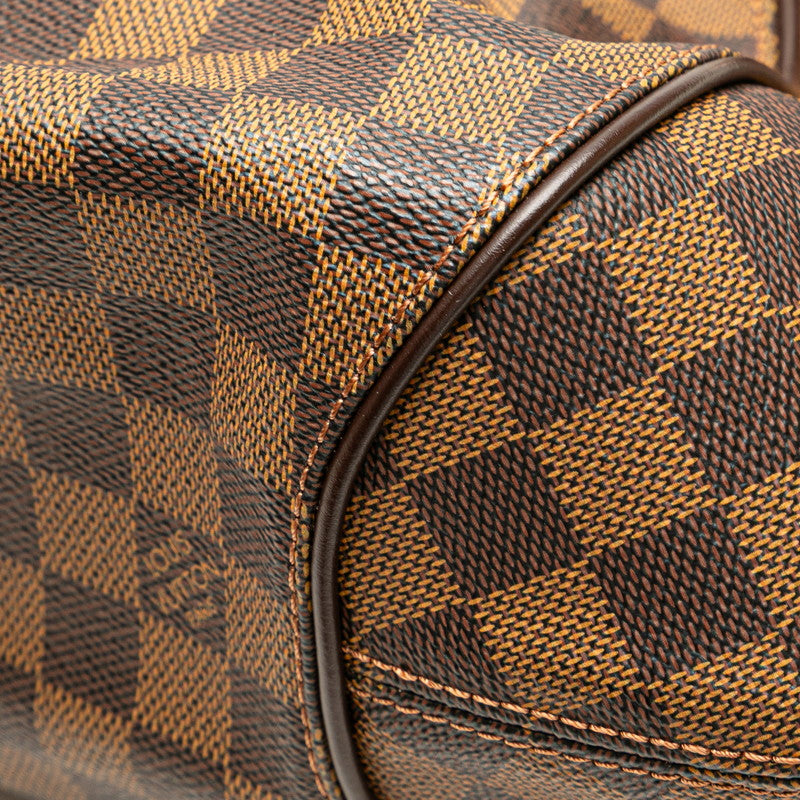 ルイ ヴィトン ダミエ システィナMM ハンドバッグ N41542 ブラウン PVC レザー レディース LOUIS VUITTON 【中古】