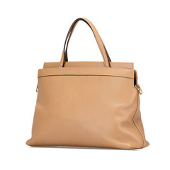 グッチ インターロッキングG ハンドバッグ ショルダーバッグ 2WAY 630595 ベージュ レザー レディース GUCCI 【中古】
