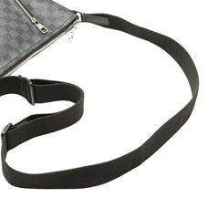 ルイ ヴィトン ダミエ グラフィット ミックPM ショルダーバッグ N41211 ブラック PVC レザー メンズ LOUIS VUITTON 【中古】