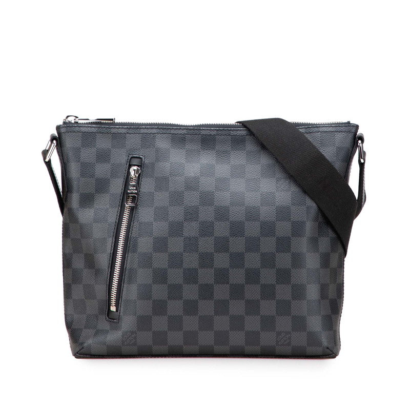 ルイ ヴィトン ダミエ グラフィット ミックPM ショルダーバッグ N41211 ブラック PVC レザー メンズ LOUIS VUITTON 【中古】