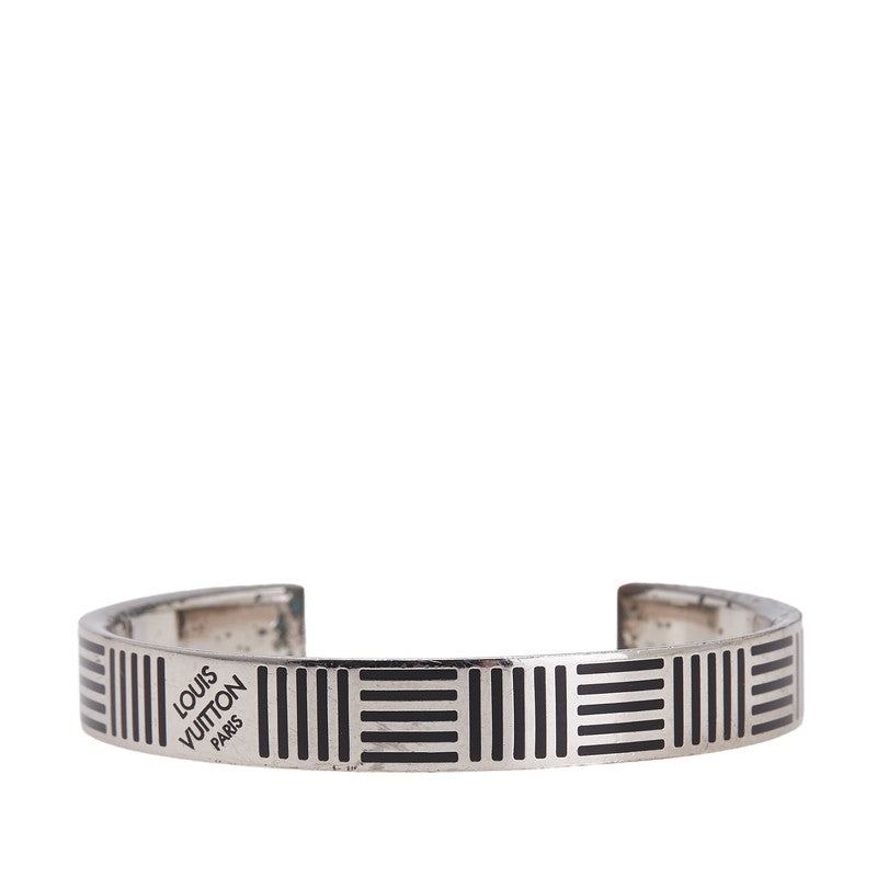 ルイ ヴィトン ダミエカラーズ ジョンク バングル M62492 シルバー メタル レディース LOUIS VUITTON 【中古】