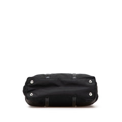 プラダ 三角ロゴプレート ハンドバッグ ショルダーバッグ 2WAY BN1066 ブラック ナイロン レザー レディース PRADA 【中古】