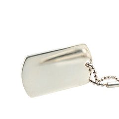 グッチ ドッグタグ IDタグ ボールチェーン ペンダントネックレス SV925 シルバー レディース GUCCI 【中古】