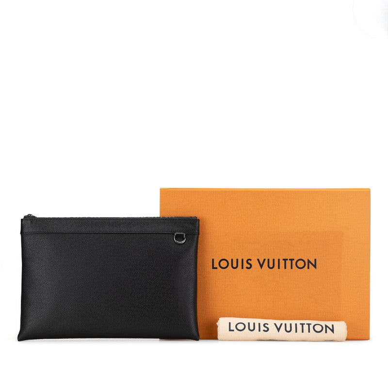 ルイ ヴィトン タイガ ポシェット アポロ クラッチバッグ セカンドバッグ M30086 ノワール ブラック レザー メンズ LOUIS VUITTON 【中古】