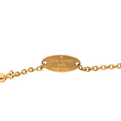 ルイ ヴィトン モノグラム フラワー LV アイコニック ネックレス M00596 ゴールド メッキ ラインストーン レディース LOUIS VUITTON 中古