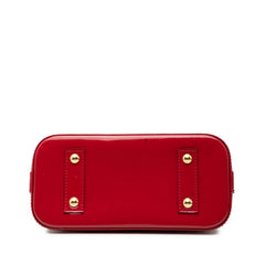 ルイ ヴィトン モノグラム ヴェルニ アルマBB ハンドバッグ ショルダーバッグ 2WAY M90174 スリーズ レッド パテントレザー レディース LOUIS VUITTON 【中古】