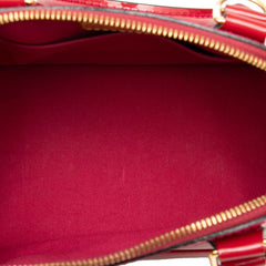 ルイ ヴィトン モノグラム ヴェルニ アルマBB ハンドバッグ ショルダーバッグ 2WAY M90174 スリーズ レッド パテントレザー レディース LOUIS VUITTON 【中古】