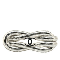 シャネル ココマーク ヴィンテージ ブローチ 97P ロープモチーフ シルバー メタル レディース CHANEL 中古