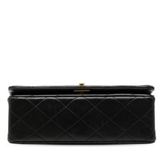 シャネル マトラッセ ココマーク 斜め掛け チェーン ショルダーバッグ ブラック ラムスキン レディース CHANEL 【中古】