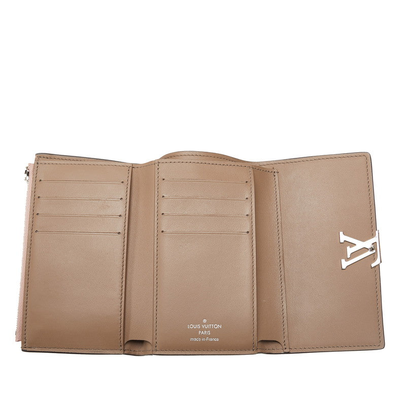 ルイ ヴィトン ポルトフォイユ カプシーヌ コンパクト 三つ折り財布 M62156 ピンク トリヨンレザー レディース LOUIS VUITTON 【中古】
