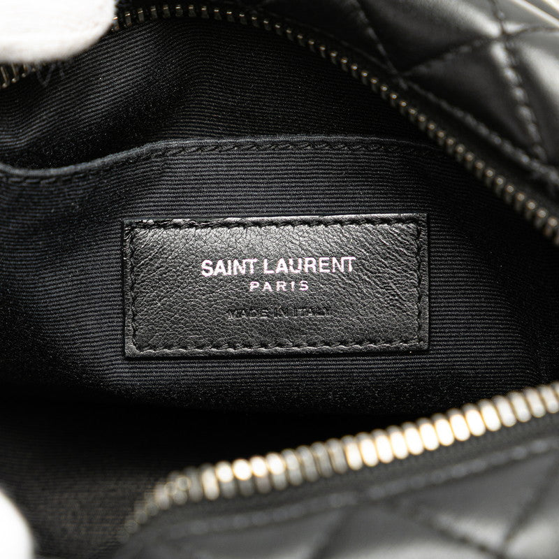 サンローラン ルル ボーリング チェーン ショルダーバッグ 457588 ブラック レザー レディース SAINT LAURENT 【中古】