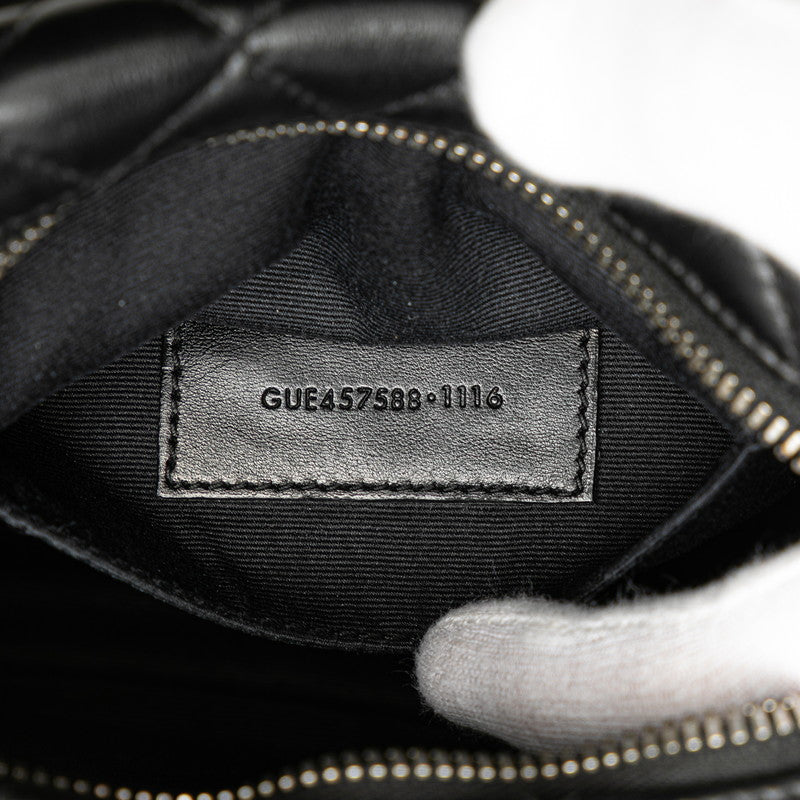 サンローラン ルル ボーリング チェーン ショルダーバッグ 457588 ブラック レザー レディース SAINT LAURENT 【中古】