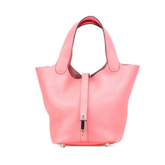 エルメス ピコタンロックPM ハンドバッグ ローズアザレピンク シルバー金具 トリヨンクレマンス レディース HERMES 【中古】