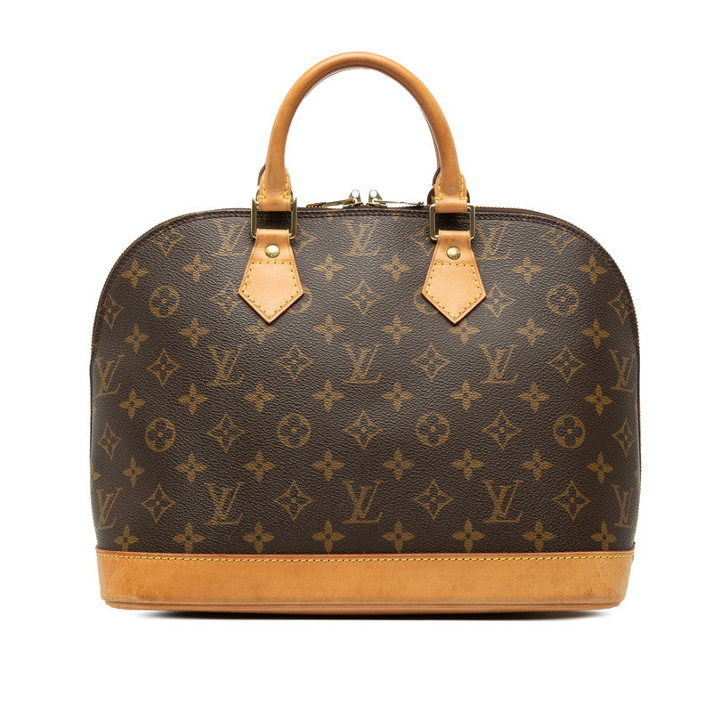 ルイ ヴィトン モノグラム アルマPM 旧型 ハンドバッグ M51130 ブラウン PVC レザー レディース LOUIS VUITTON 中古