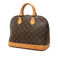 ルイ ヴィトン モノグラム アルマPM 旧型 ハンドバッグ M51130 ブラウン PVC レザー レディース LOUIS VUITTON 中古