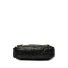 バレンシアガ ジャイアントヒップ 斜め掛け ショルダーバッグ 237203 ブラック レザー レディース BALENCIAGA 中古