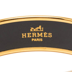 エルメス エマイユGM 七宝焼き ブレスレット ゴールド レッド マルチカラー メッキ レディース HERMES 【中古】