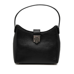 サルヴァトーレフェラガモ ガンチーニ ハンドバッグ Q21 0235 ブラック レザー レディース Salvatore Ferragamo 【中古】