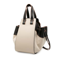 ロエベ ハンモック スモール ハンドバッグ ショルダーバッグ 2WAY ベージュ マルチカラー レザー レディース LOEWE 中古