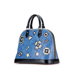 ルイ ヴィトン エピ デニム アルマPM ハンドバッグ ショルダーバッグ 2WAY M50835 ブルー ブラック マルチカラー レザー レディース LOUIS VUITTON 【中古】