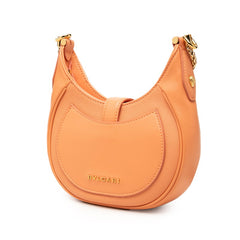 ブルガリ セルペンティ エリプス ハンドバッグ チェーン ショルダーバッグ 2WAY オレンジ レザー レディース BVLGARI 中古