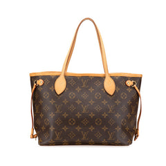 ルイ ヴィトン モノグラム ネヴァーフルPM ハンドバッグ トートバッグ M40155 ブラウン PVC レザー レディース LOUIS VUITTON 【中古】