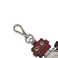 プラダ ロボット キーホルダー チャーム マルチカラー レザー メタル レディース PRADA 【中古】