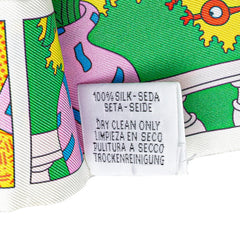 エルメス ツイリー Factory Suite ファクトリー スイート スカーフ マルチカラー シルク レディース HERMES 【中古】