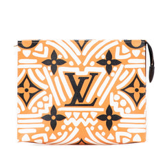 ルイ ヴィトン LVクラフィティ ポッシュ トワレ26 クラッチバッグ セカンドバッグ M45477 クレーム カラメル PVC レザー レディース LOUIS VUITTON 【中古】