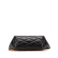 サンローラン ダイアモンド キルティング チェーン ショルダーバッグ 755970 ブラック ラムスキン レディース SAINT LAURENT 【中古】
