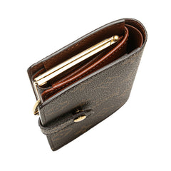 ルイ ヴィトン モノグラム ヴィエノワ 二つ折り財布 M61663 ブラウン PVC レザー レディース LOUIS VUITTON 【中古】