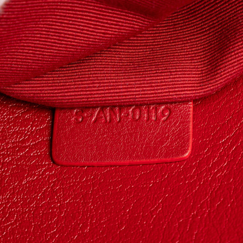 セリーヌ Cチャーム ミディアムカメラバッグ 斜め掛け ショルダーバッグ レッド レザー レディース CELINE 【中古】