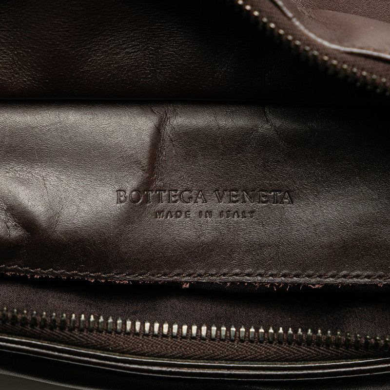 ボッテガヴェネタ イントレチャート ウエストバッグ ブラウン レザー レディース BOTTEGAVENETA 【中古】
