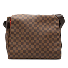 ルイ ヴィトン ダミエ バスティーユ 斜め掛け ショルダーバッグ N45258 ブラウン PVC レザー レディース LOUIS VUITTON 【中古】