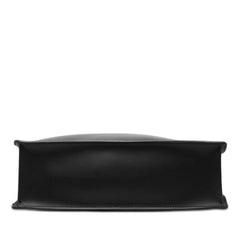 ヴァレンティノ ロゴプリント スタッズ トートバッグ ハンドバッグ ブラック レザー レディース VALENTINO 【中古】
