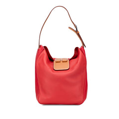 エルメス ヴィルヴォルト24 ショルダーバッグ レッド ブラウン ヴォースイフト トリヨンクレマンス レディース HERMES 【中古】