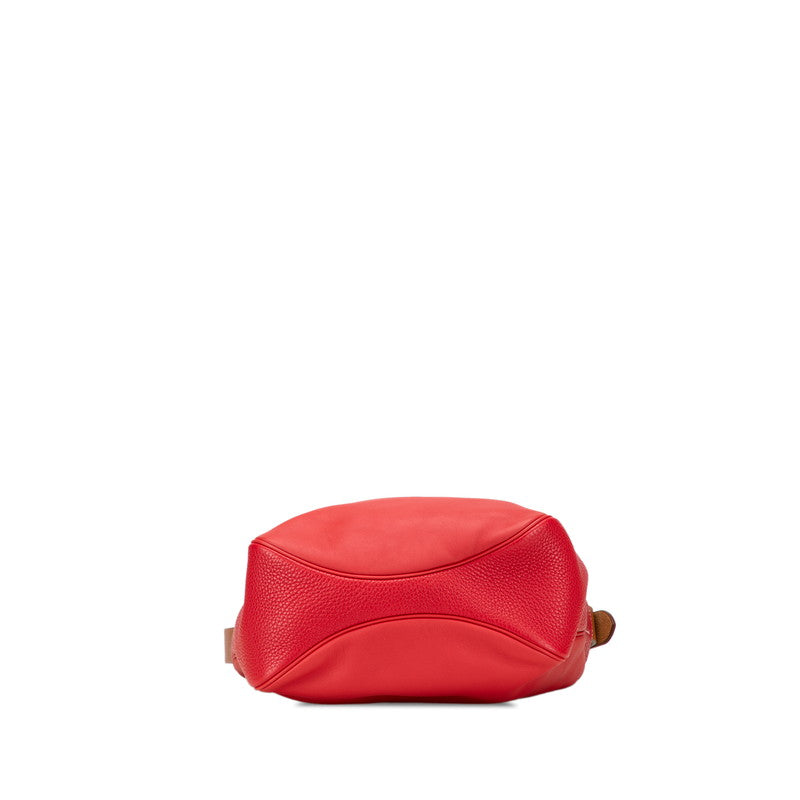 エルメス ヴィルヴォルト24 ショルダーバッグ レッド ブラウン ヴォースイフト トリヨンクレマンス レディース HERMES 【中古】