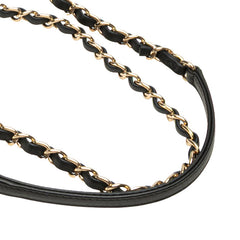 シャネル マトラッセ バブルキルト ココマーク チェーン ショルダーバッグ ブラック ラムスキン レディース CHANEL 【中古】