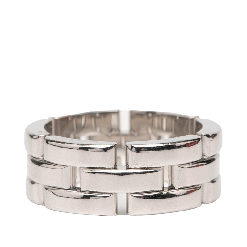 カルティエ マイヨン パンテール リング 指輪 #55 K18WG ホワイトゴールド メンズ CARTIER 【中古】
