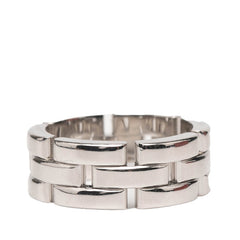 カルティエ マイヨン パンテール リング 指輪 #55 K18WG ホワイトゴールド メンズ CARTIER 【中古】