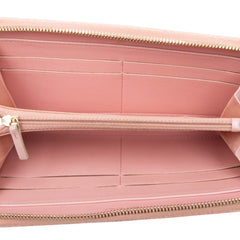 シャネル ココマーク マトラッセ ラウンドファスナー 長財布 ピンク キャビアスキン レディース CHANEL 【中古】