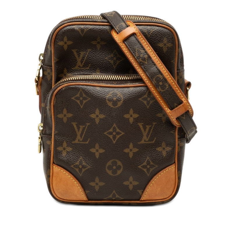 ルイ ヴィトン モノグラム アマゾン 斜め掛け ショルダーバッグ M45236 ブラウン PVC レザー レディース LOUIS VUITTON 【中古】