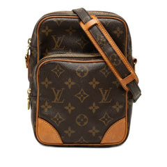 ルイ ヴィトン モノグラム アマゾン 斜め掛け ショルダーバッグ M45236 ブラウン PVC レザー レディース LOUIS VUITTON 【中古】