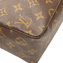 ルイ ヴィトン モノグラム トゥルース トワレット28 セカンドバッグ クラッチバッグ ポーチ M47522 ブラウン PVC レザー レディース LOUIS VUITTON 【中古】