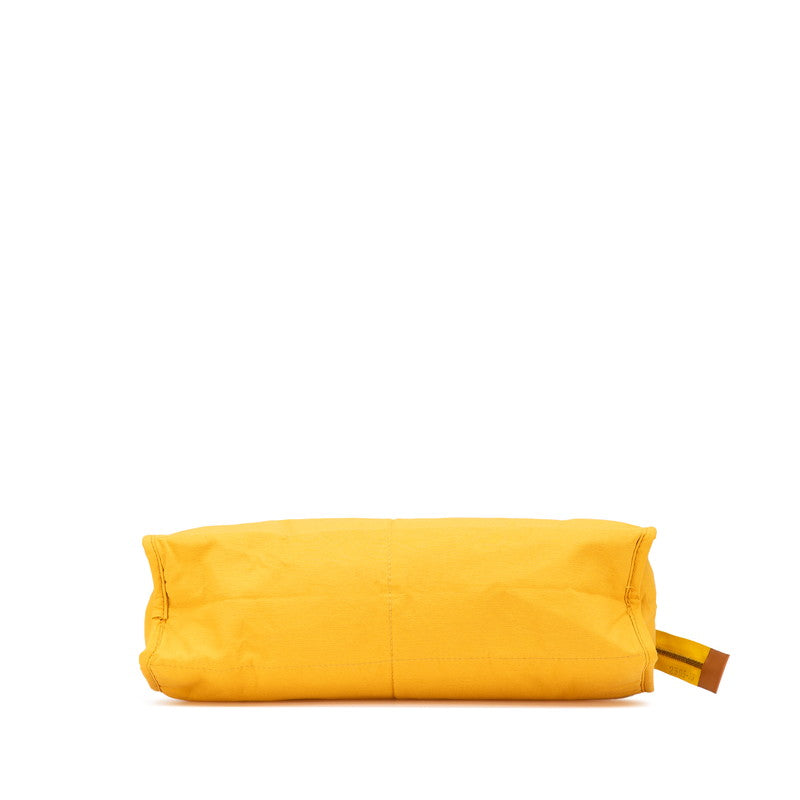 エルメス タピドセル ポーチ イエロー キャンバス レディース HERMES 【中古】