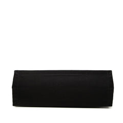 サンローラン RIVE GAUCHE リヴ ゴーシュ ロゴプリント トートバッグ GNR509415 ブラック キャンバス レザー レディース SAINT LAURENT 【中古】