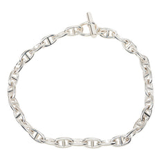 エルメス シェーヌダンクルGM チェーン 2連 ブレスレット チョーカー ネックレス 29コマ SV925 シルバー レディース HERMES 【中古】
