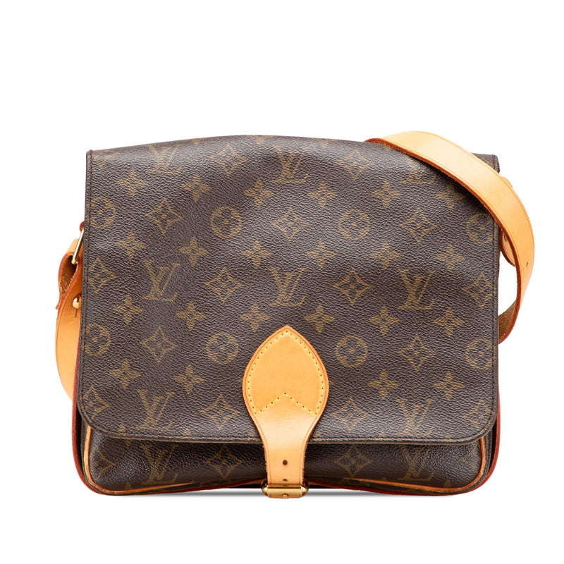ルイ ヴィトン モノグラム カルトシエールGM ショルダーバッグ M51252 ブラウン PVC レザー レディース LOUIS VUITTON 【中古】